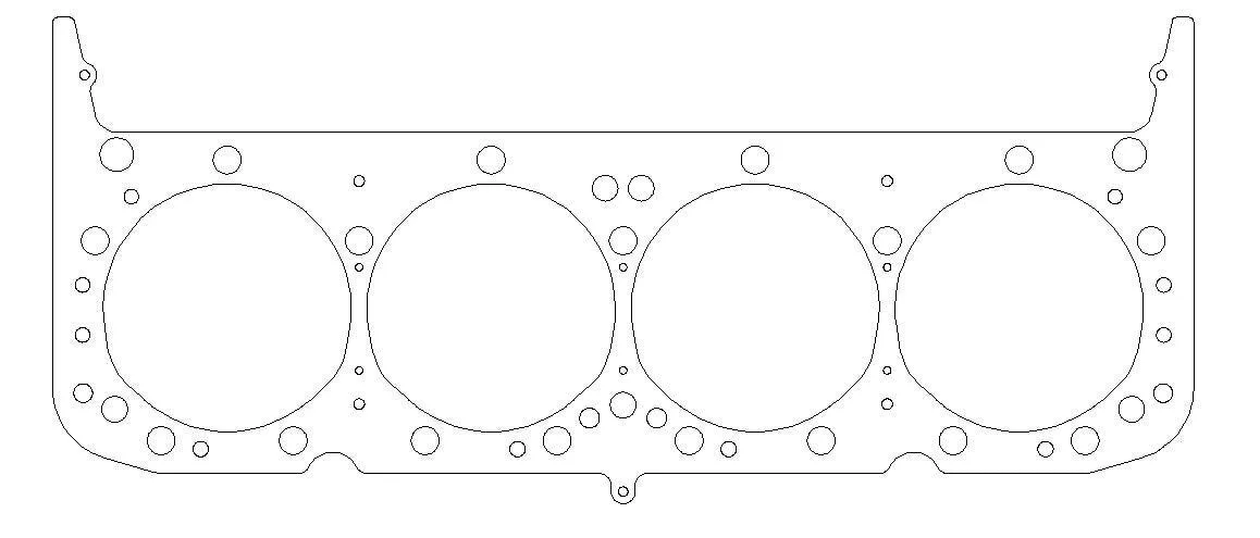 Cylinder Head Gasket - 4.200 in Bore - 0.040 in Compression Thickness - Multi-Layer Steel - Small Block Chevy - Each