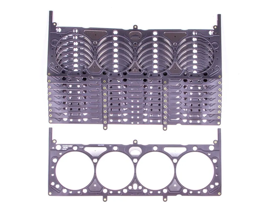 Cylinder Head Gasket - 4.200 in Bore - 0.053 in Compression Thickness - Multi-Layer Steel - Small Block Chevy - Set of 10