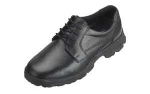 DB Mens Wide Fit (V) Lace Up Leather Shoes in Black Size 7