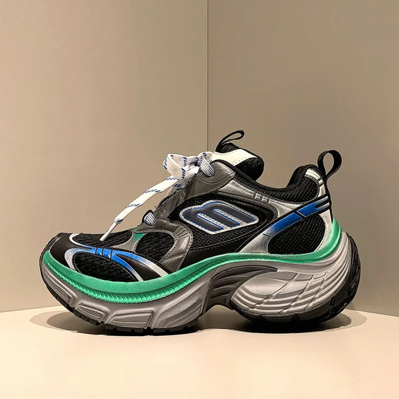 Dexter-100 Dad Shoes, Thick Platform Dad Sneakers, Unisex Running Shoes