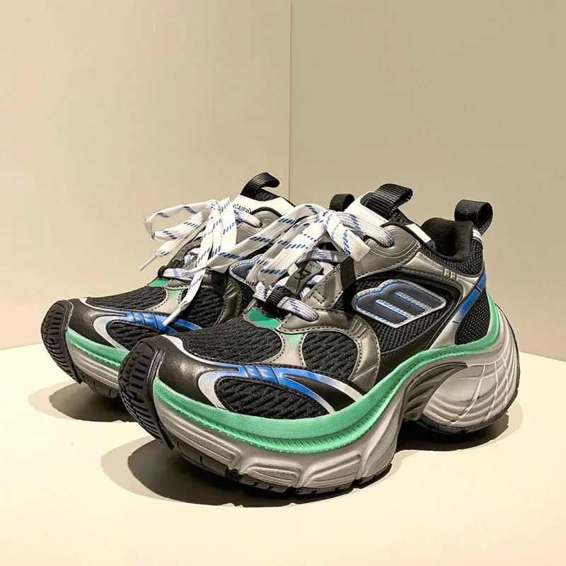 Dexter-100 Dad Shoes, Thick Platform Dad Sneakers, Unisex Running Shoes
