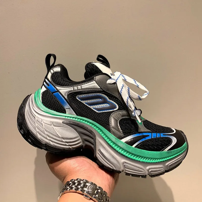 Dexter-100 Dad Shoes, Thick Platform Dad Sneakers, Unisex Running Shoes
