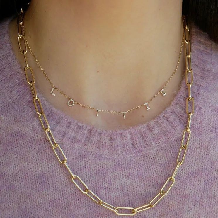 Diamond Multi Initial Necklace
