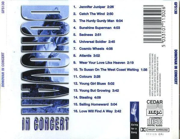 Donovan: In Concert (CD, Album, RE, Dol)