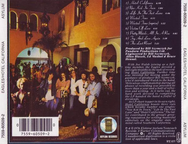 Eagles: Hotel California (CD, Album, RE, RM, RP)