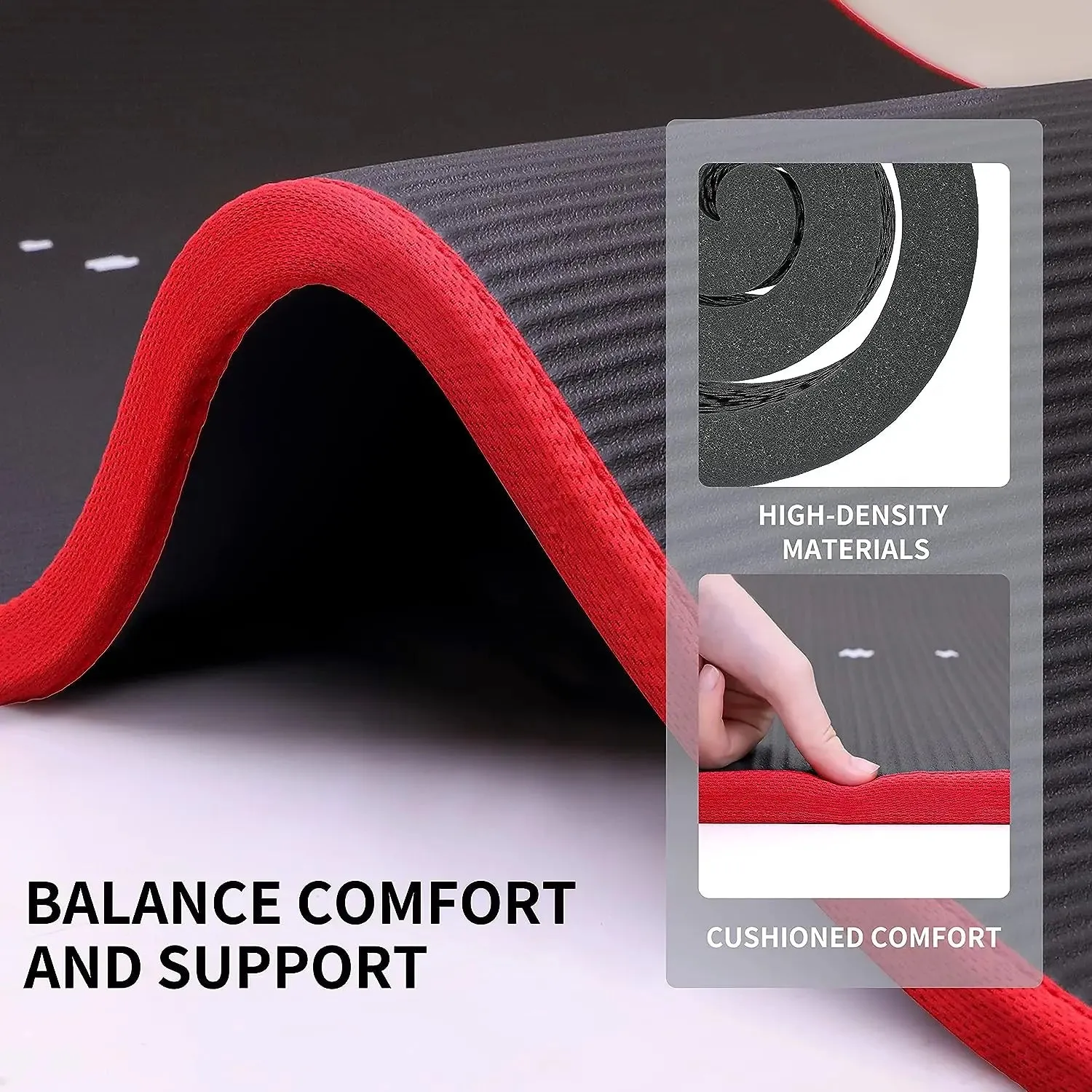 Edge-Protection Yoga Mat (10mm Thick)