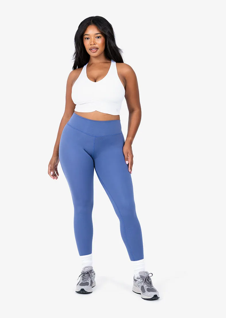 Elevate Touch Ruched Bra White