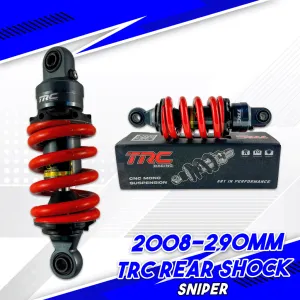 F - TRC CNC REAR SHOCK WITHOUT TANK FOR SNIPER (RED)