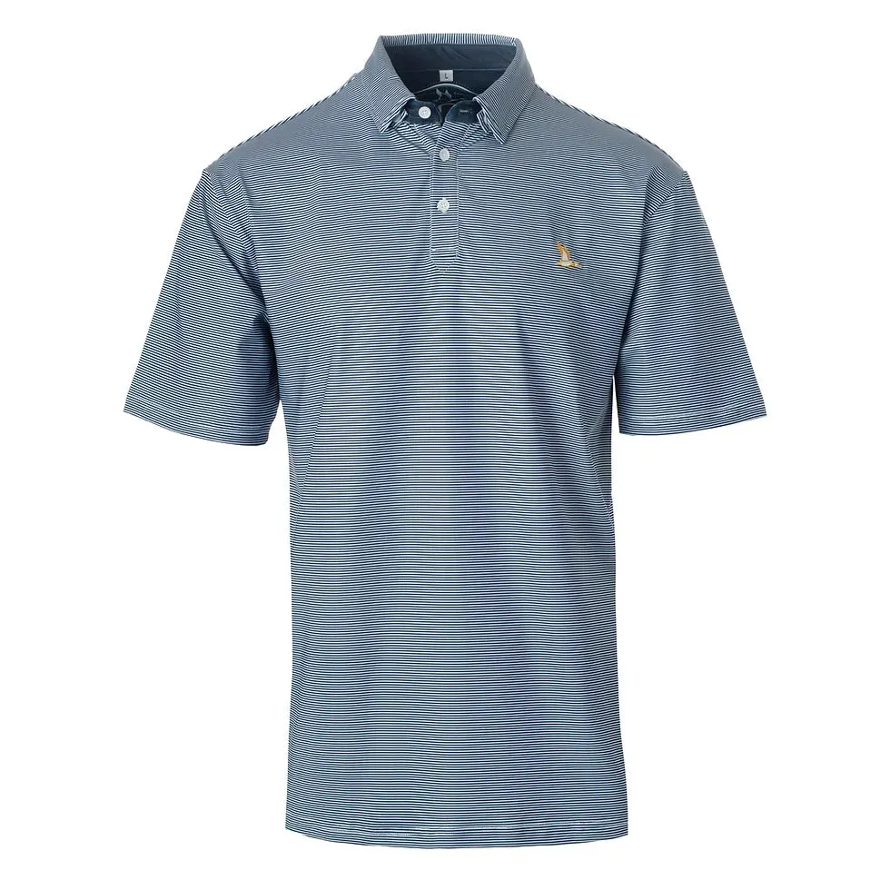Fieldstone Roost Polo Blue/White Stripe
