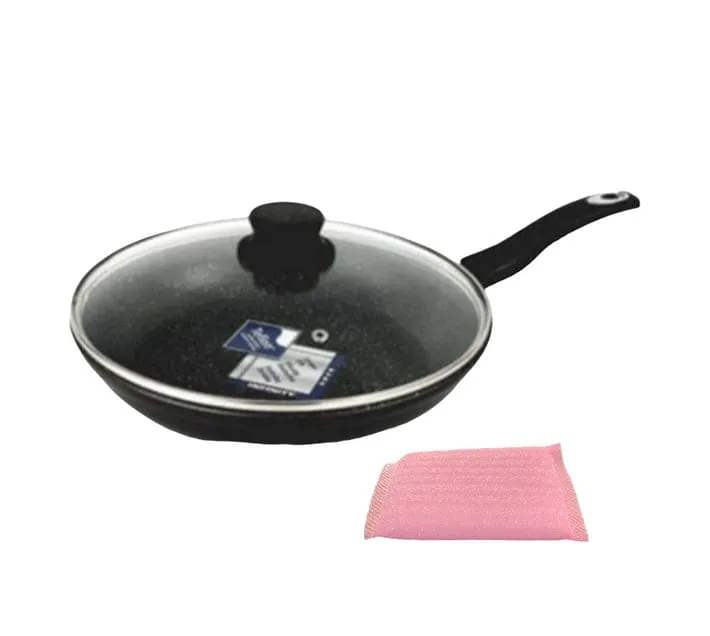 Fig Frypan With Glass Lid Non-Stick 24cm