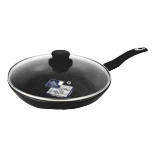 Fig Frypan With Glass Lid Non-Stick 28cm