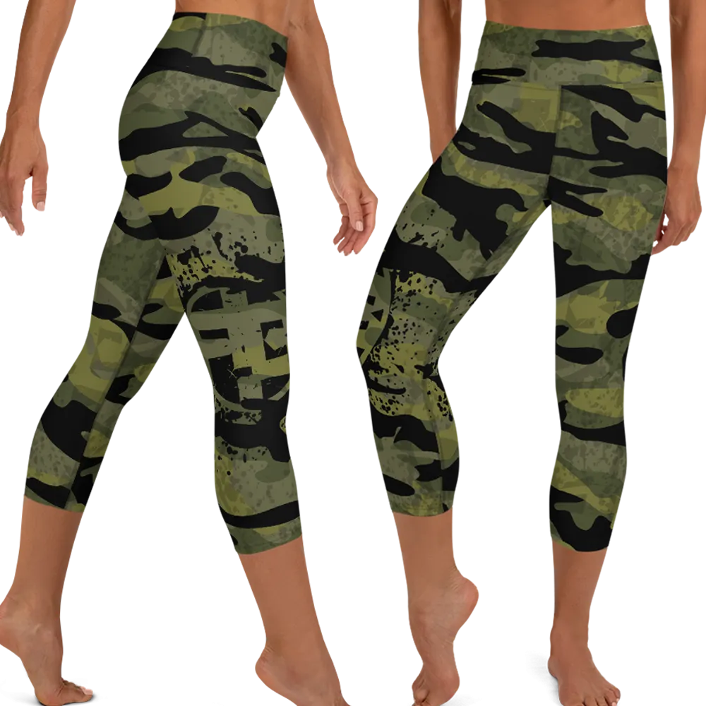Fit Bitch - Yoga Capris - Camo
