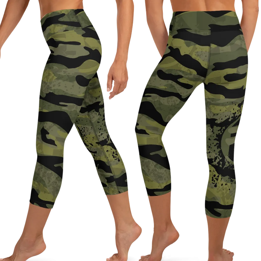 Fit Bitch - Yoga Capris - Camo