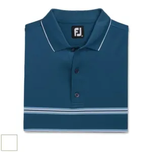 FootJoy Double Band Lisle Knit Collar-Previous Season Style XL Heather Dove Grey (29601)