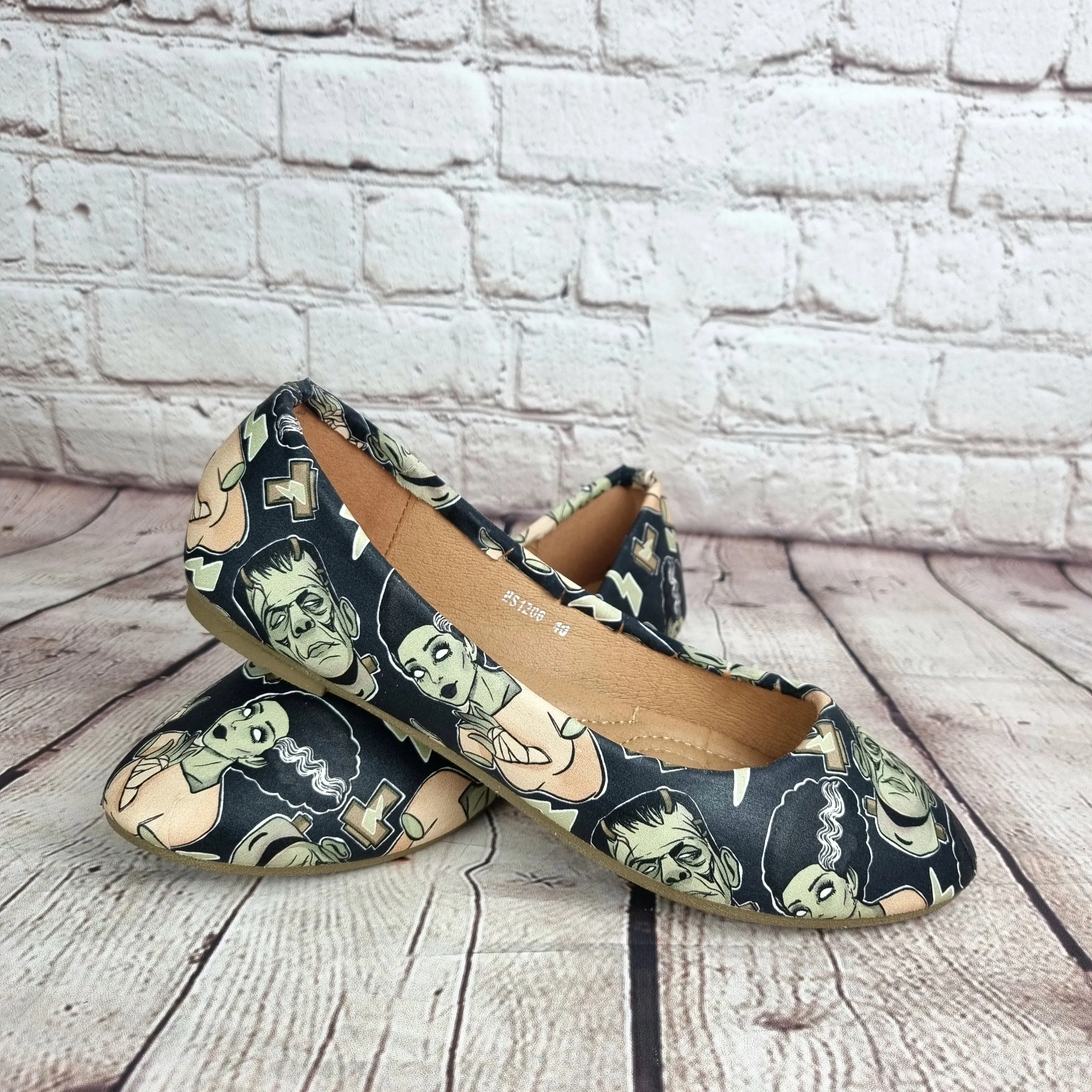Frankenstein and The Bride women dolly pumps