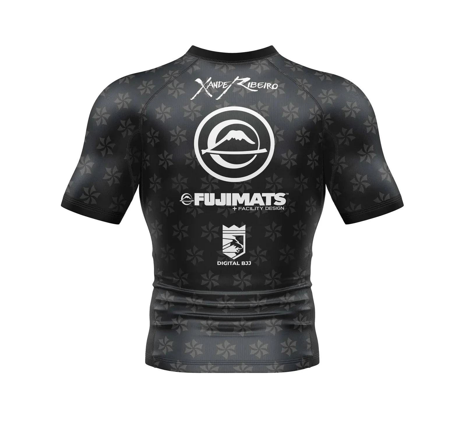 FUJI Xande Comp Short Sleeve Rashguard Black