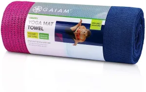 Gaiam, toalla colchoneta para yoga antideslizante