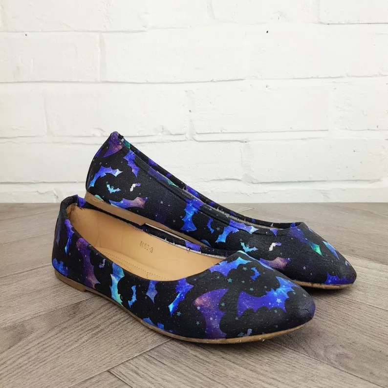 Galaxy Bats women dolly pumps