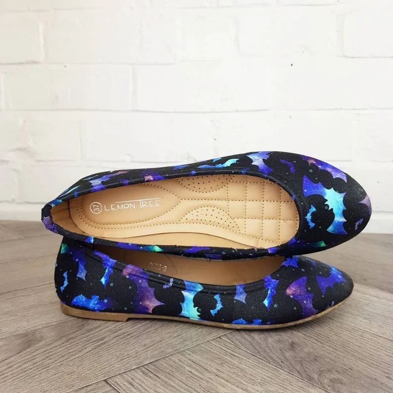 Galaxy Bats women dolly pumps