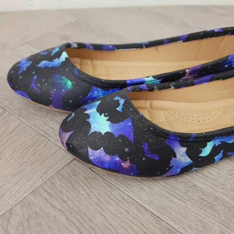 Galaxy Bats women dolly pumps