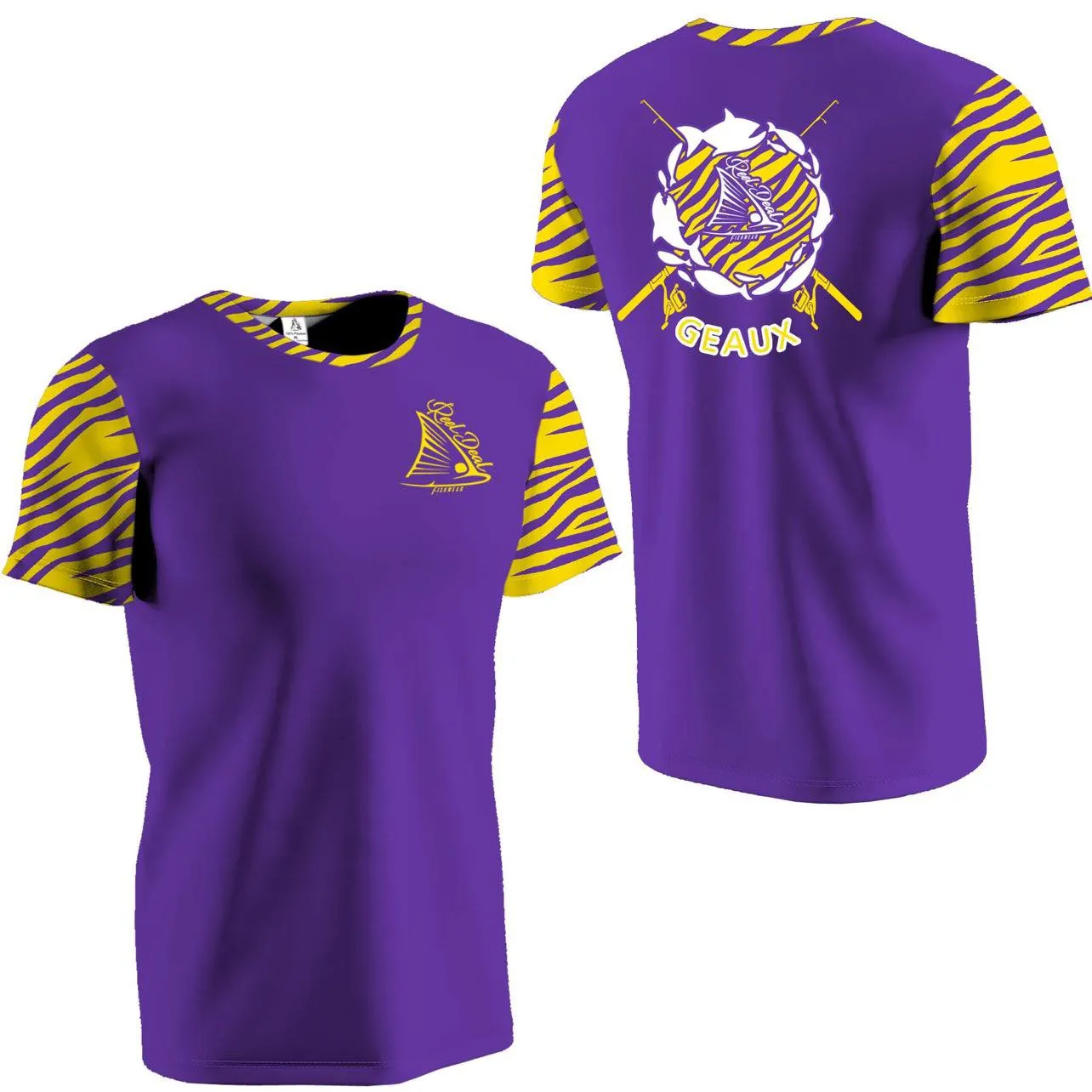 GEAUX Short Sleeve Purple Tiger Performance Dri-Fit (SS09)