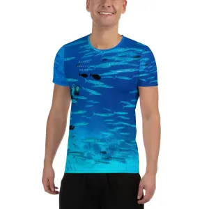 German Channel. Palau - All-Over Print Men's Athletic T-shirt