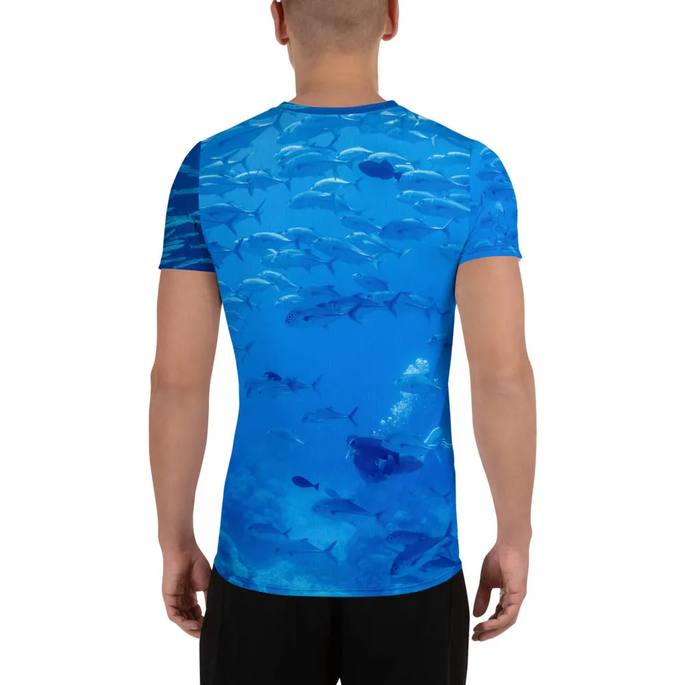German Channel. Palau - All-Over Print Men's Athletic T-shirt