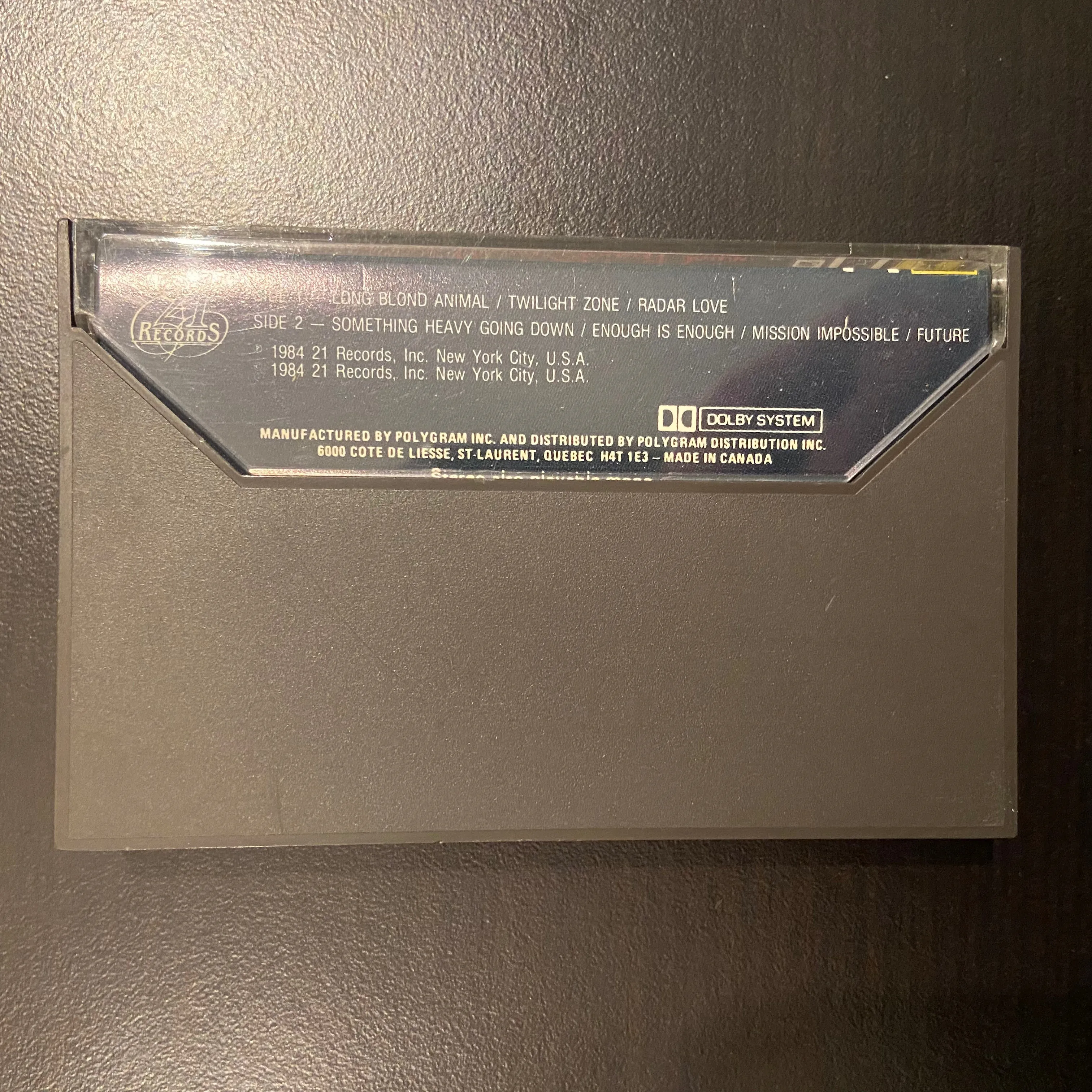 Golden Earring: Something Heavy Going Down (Cassette)
