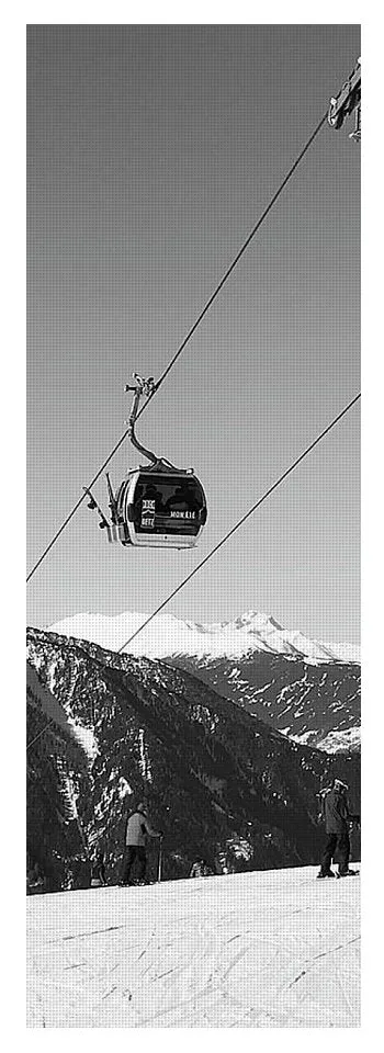 Gondola Black and White - Yoga Mat