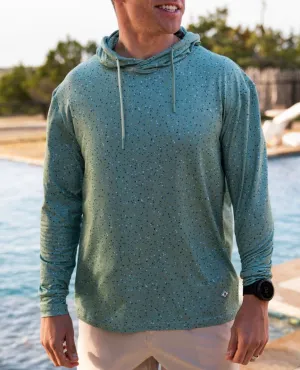 Green Speckled Performance Hoodie