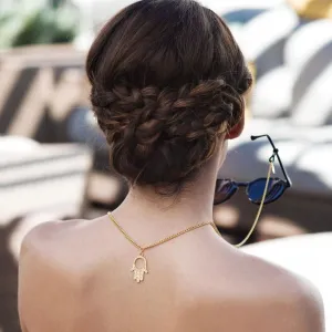 Hamsa Gold Mask Chain