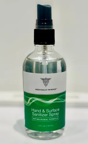 Hand And Surface Sanitizer Spray 4 OZ -