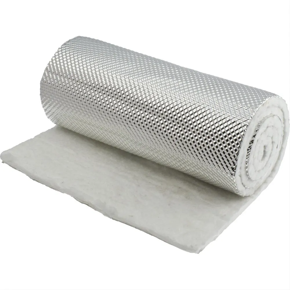 Heat Shield - HeatShield Armor - 1/4 in Thick x 12 in Wide x 5 ft Long - 1800 Degrees - Aluminized Multi-layer Cloth - Each