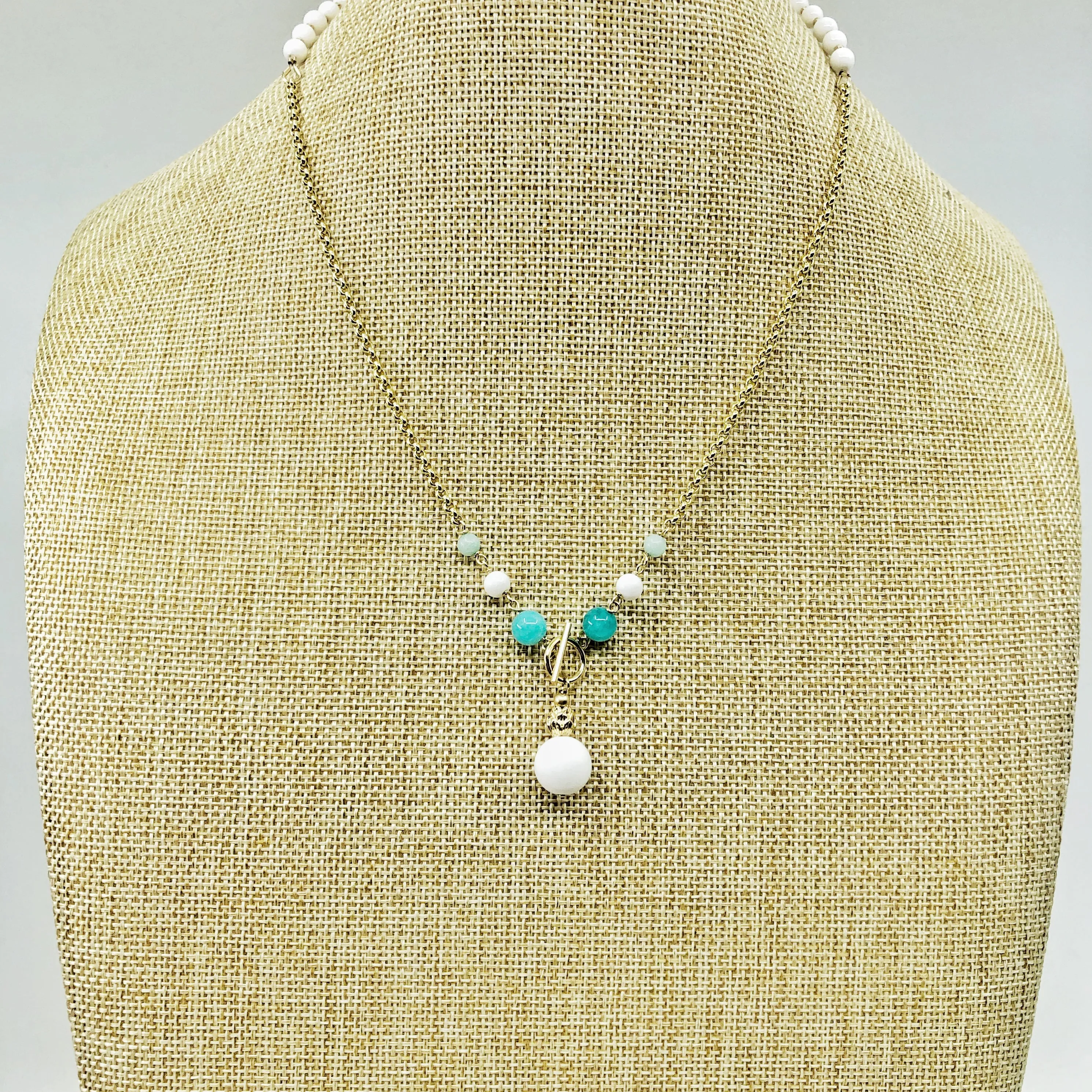 Heavenly River Teal Gemstone Necklace