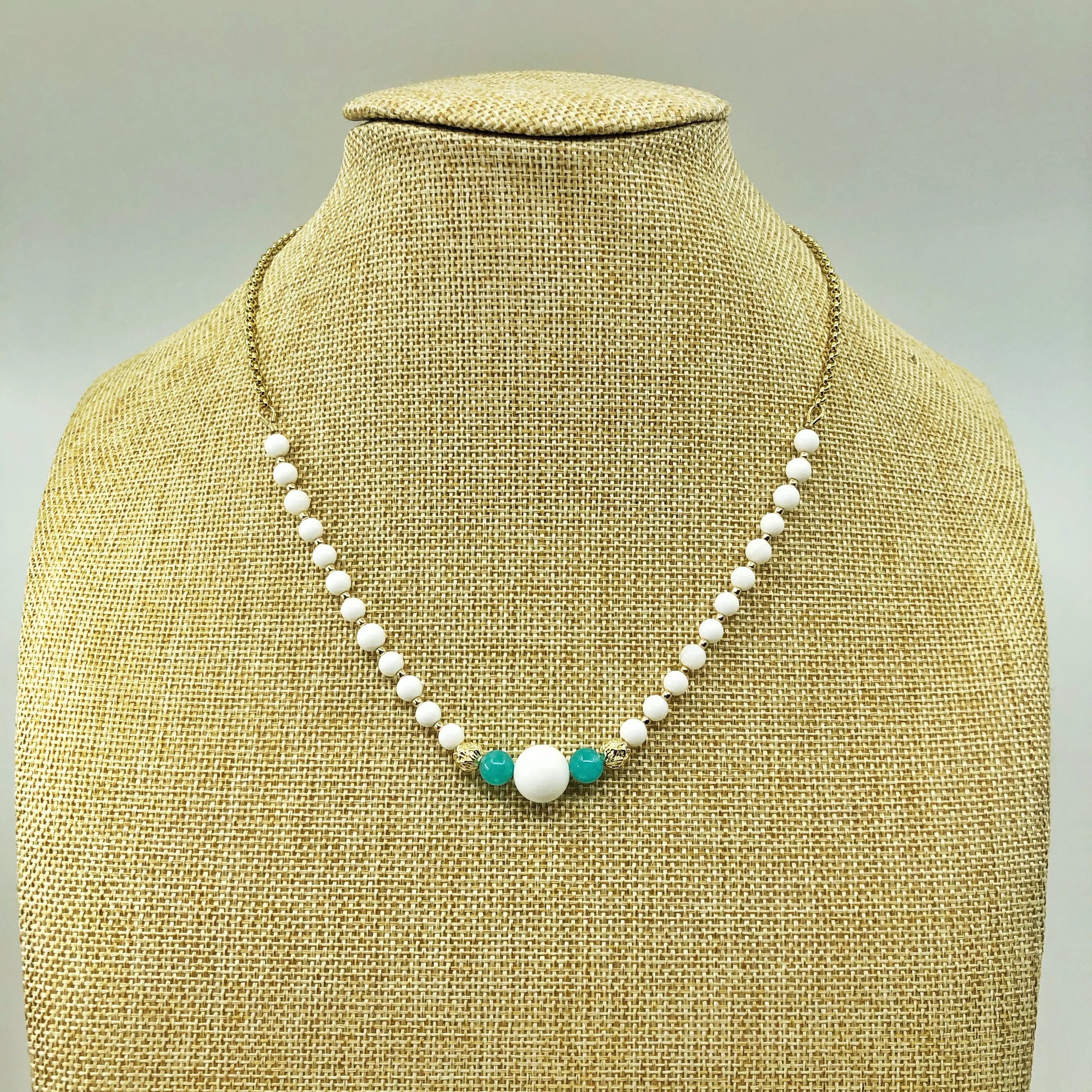 Heavenly River Teal Gemstone Necklace