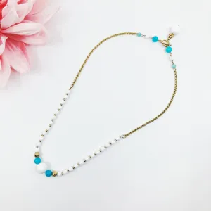 Heavenly River Teal Gemstone Necklace