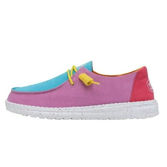 Hey Dude Wendy Slub CanvasCasual Women's 7 Multi Slip