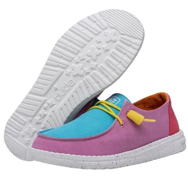 Hey Dude Wendy Slub CanvasCasual Women's 7 Multi Slip