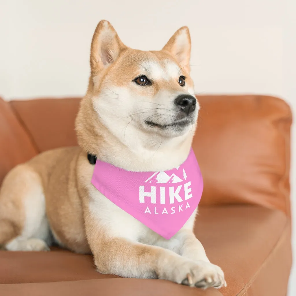 Hike Alaska Pet Bandana Collar - Pink