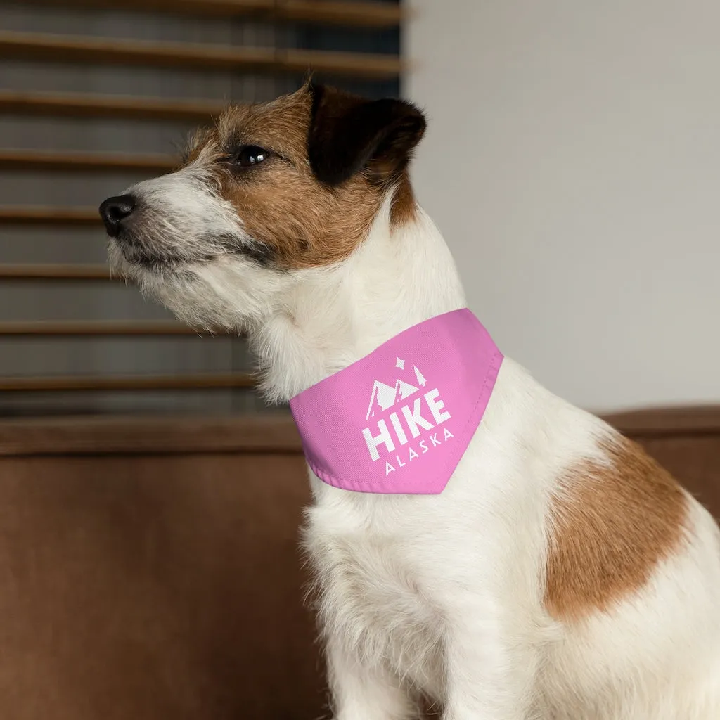 Hike Alaska Pet Bandana Collar - Pink