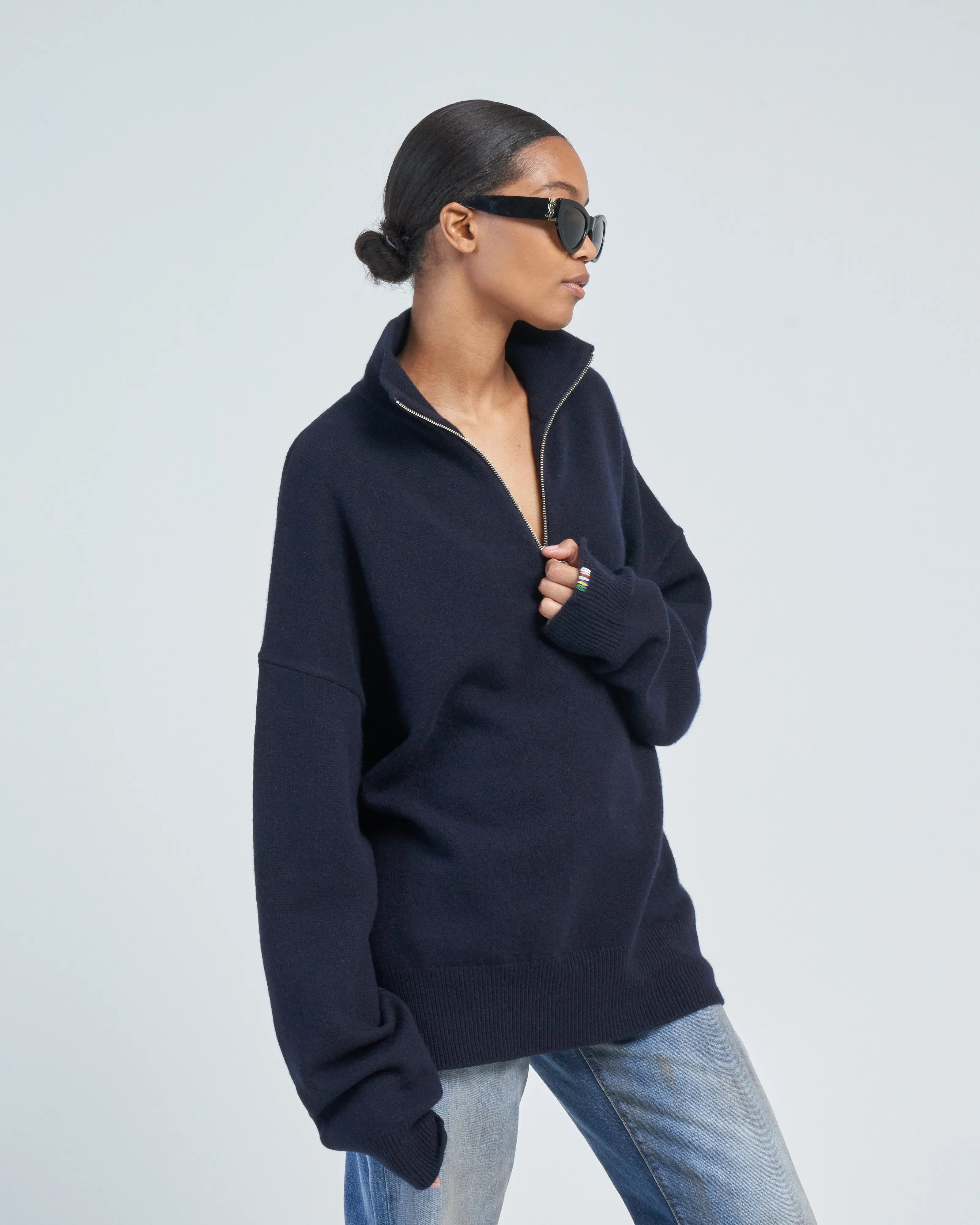 hike oversized quarter zip
