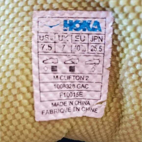 Hoka One One Clifton 2 Shoes Size 7.5 Mens
