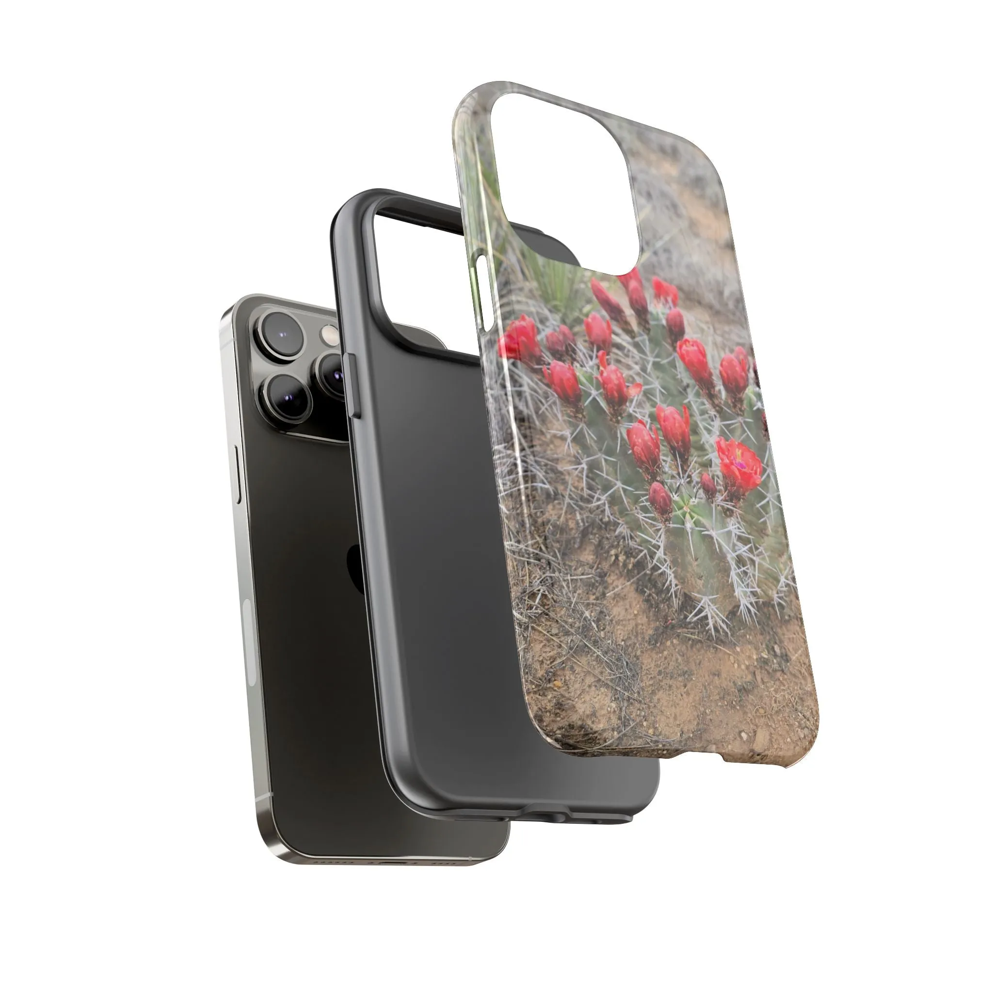 iPhone 8 - 16 Cactus Floral Tough Phone Case - Durable and Stylish Protection