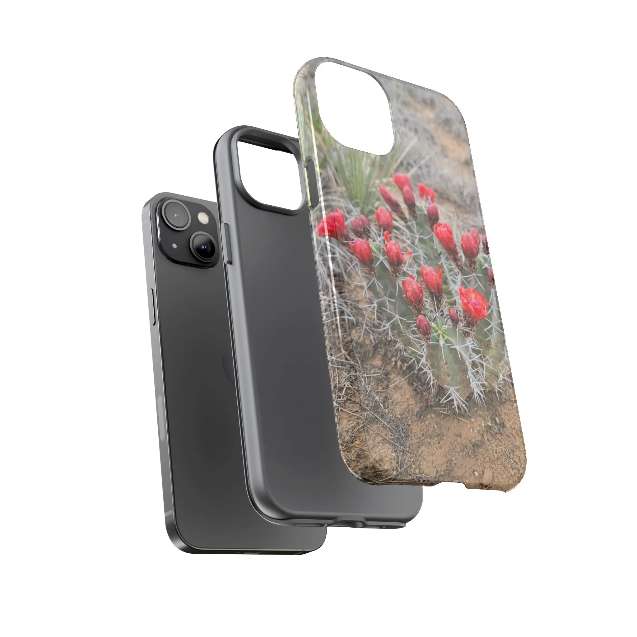 iPhone 8 - 16 Cactus Floral Tough Phone Case - Durable and Stylish Protection