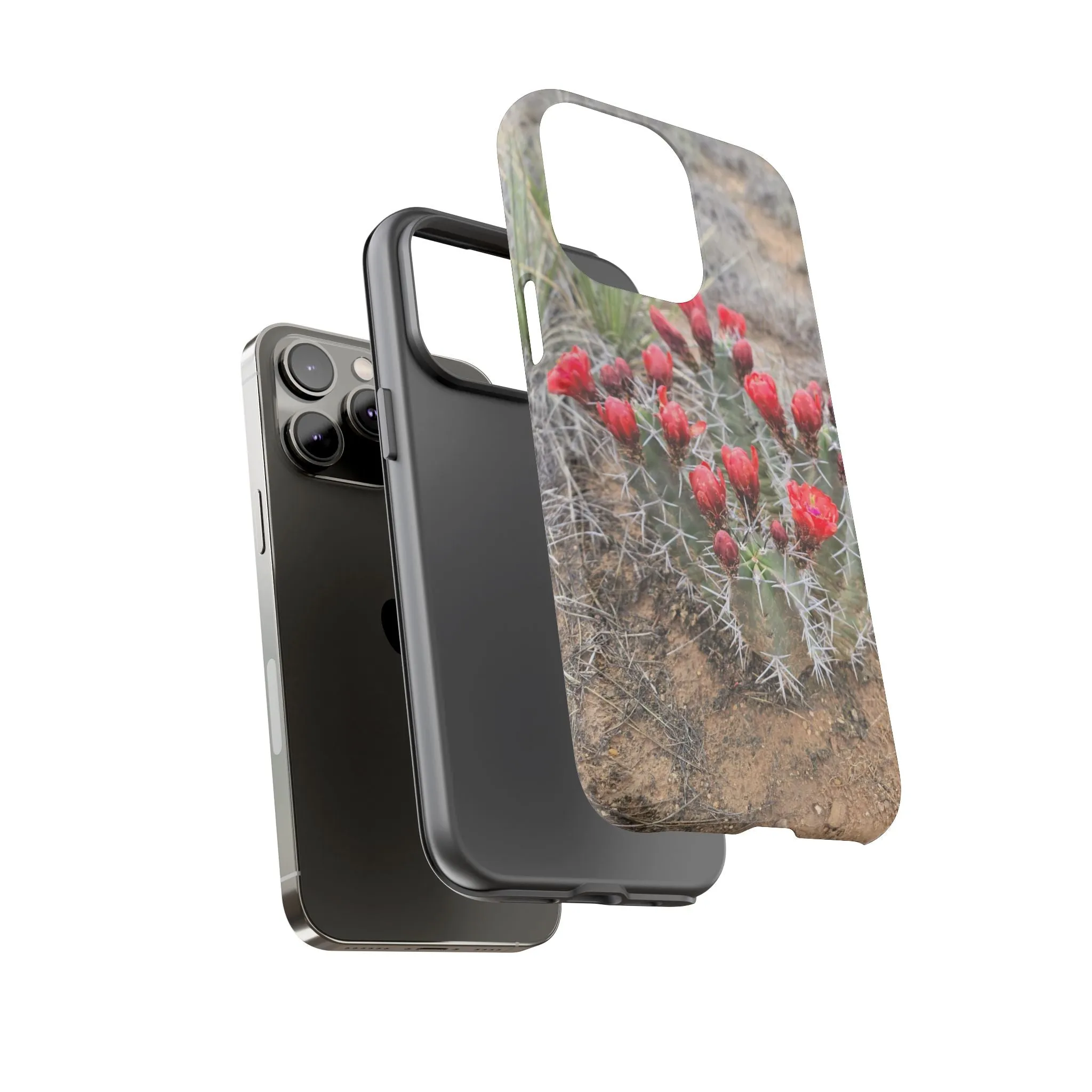 iPhone 8 - 16 Cactus Floral Tough Phone Case - Durable and Stylish Protection
