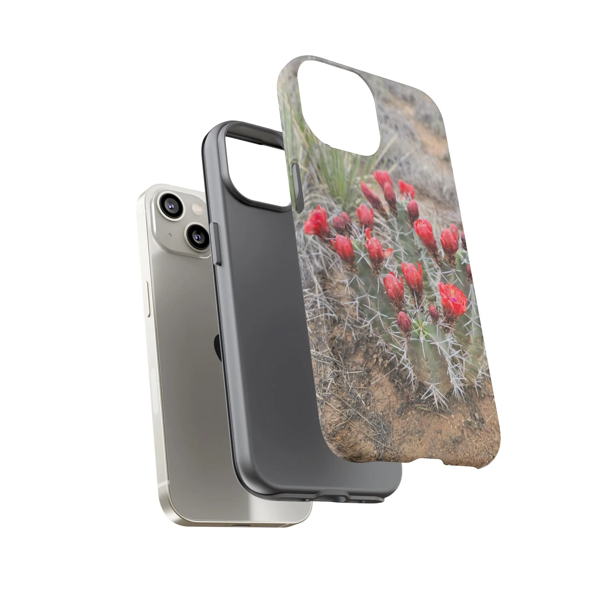 iPhone 8 - 16 Cactus Floral Tough Phone Case - Durable and Stylish Protection