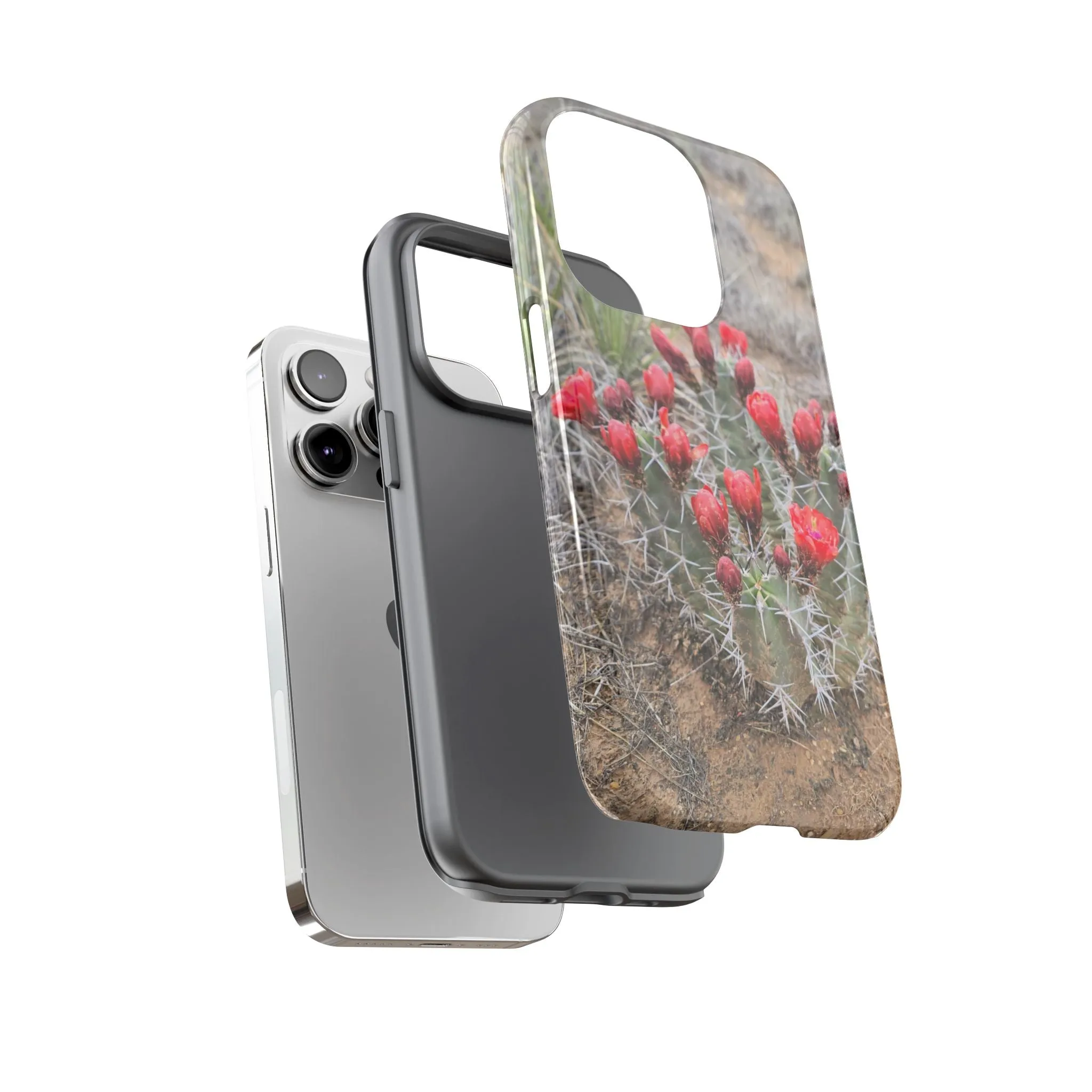 iPhone 8 - 16 Cactus Floral Tough Phone Case - Durable and Stylish Protection