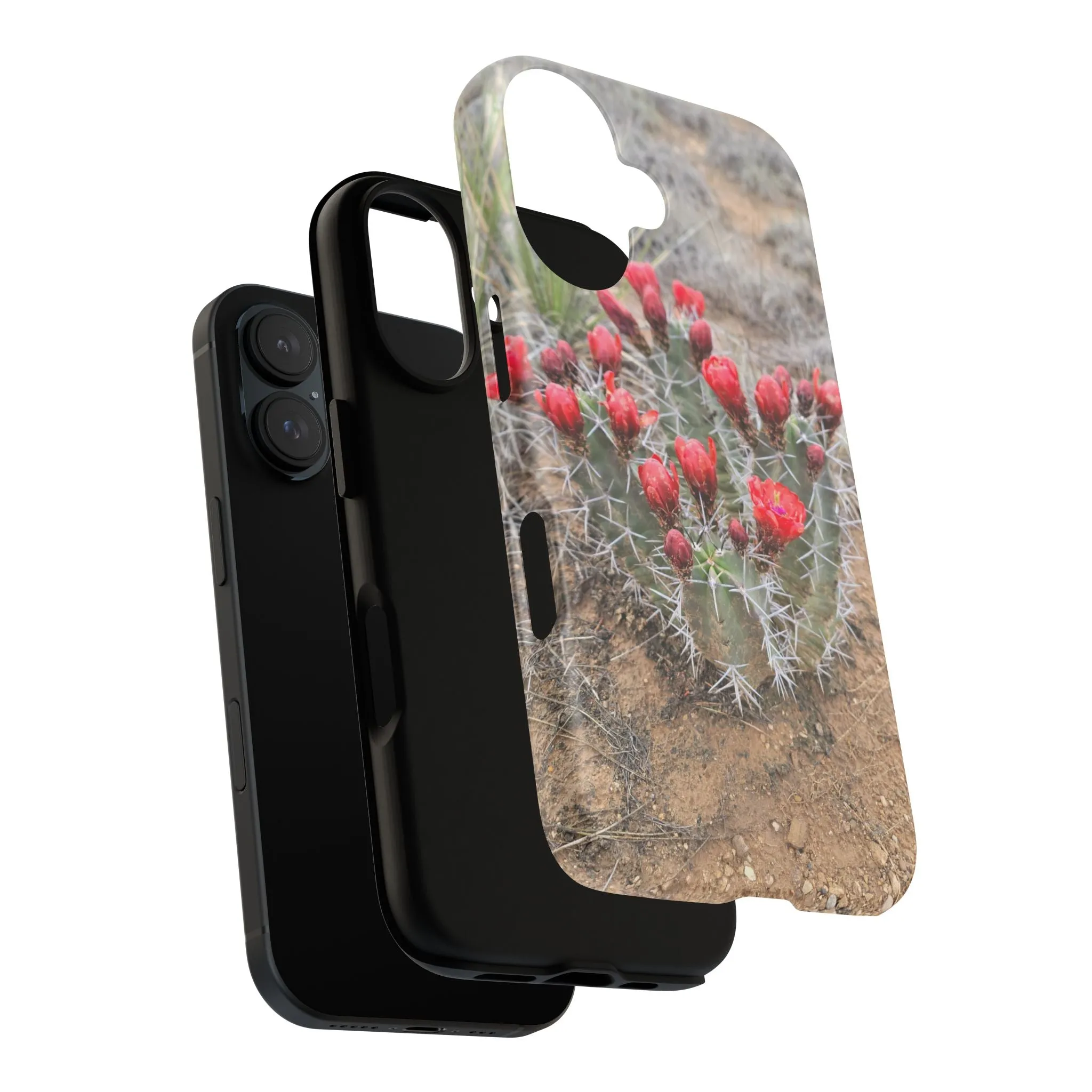 iPhone 8 - 16 Cactus Floral Tough Phone Case - Durable and Stylish Protection