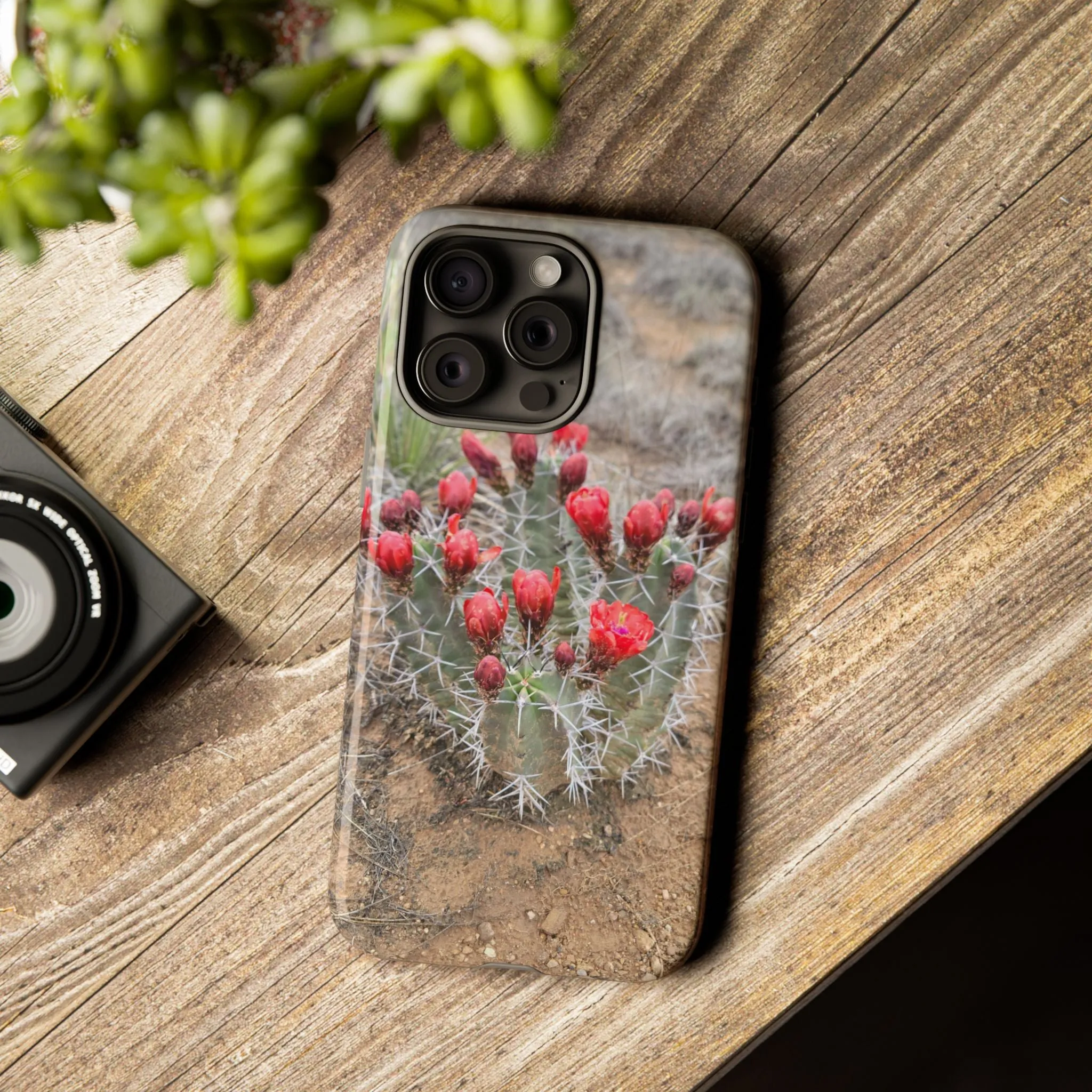 iPhone 8 - 16 Cactus Floral Tough Phone Case - Durable and Stylish Protection