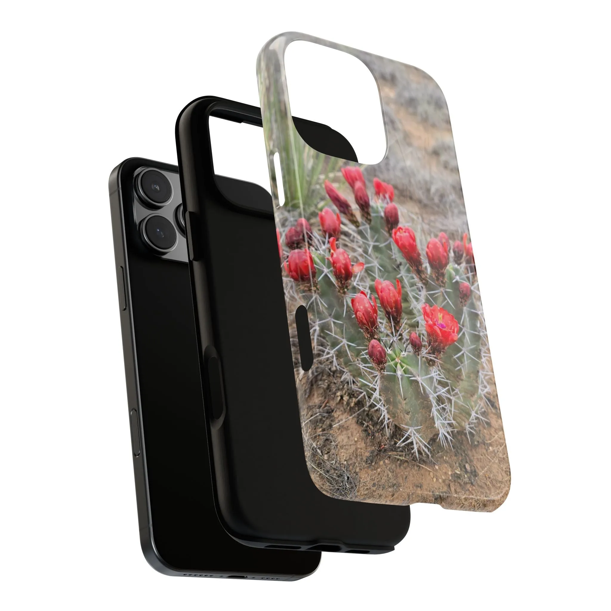 iPhone 8 - 16 Cactus Floral Tough Phone Case - Durable and Stylish Protection